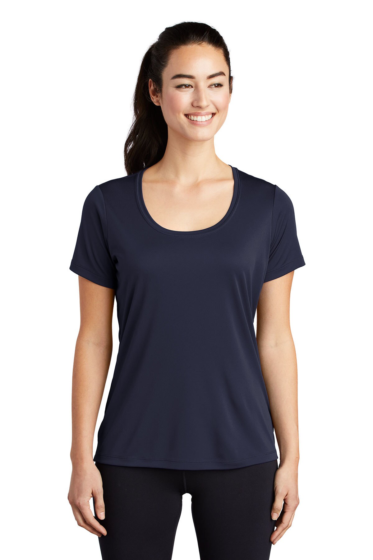 Ladies Scoop Neck Short Sleeve Tee