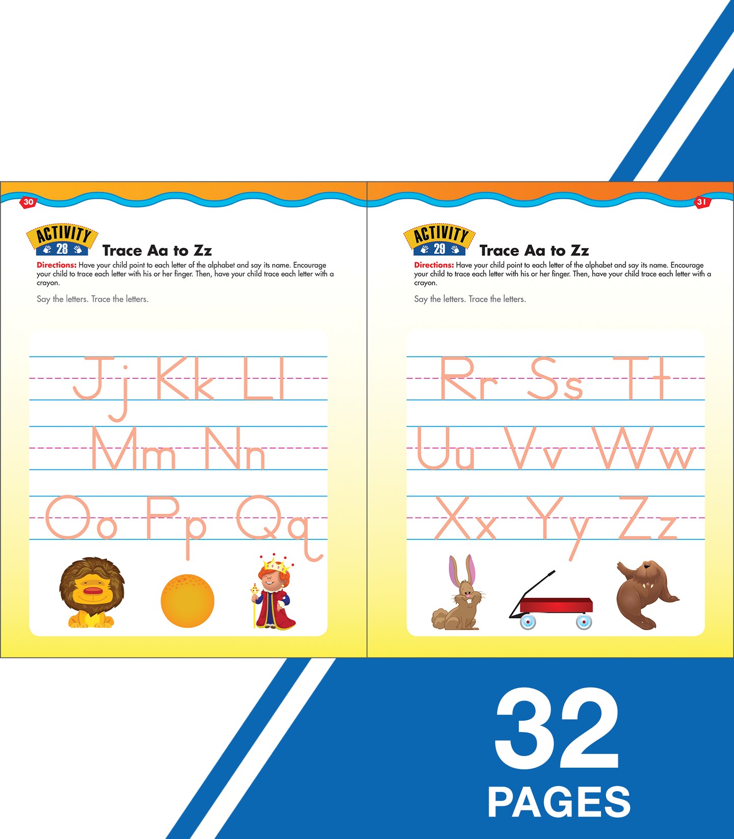 Carson Dellosa Trace Letters Handwriting Workbook for Kids Ages 3+, Preschool &#x26; Kindergarten Handwriting Practice, Letter Tracing &#x26; Sound Recognition Skills (Big Skills for Little Hands&#xAE;)