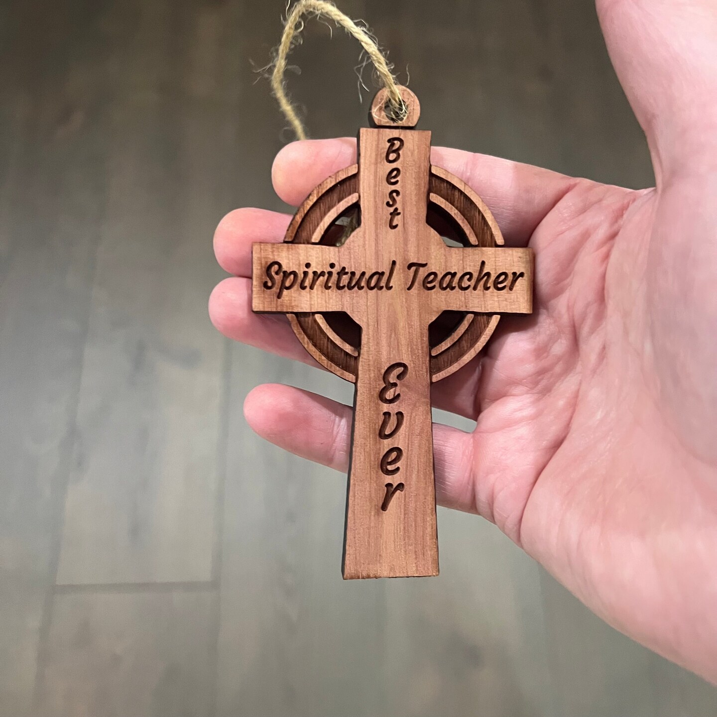 Best Pastor Ever Celtic Cross - Cedar Ornament Best Pastor Ever Celtic Cross - Cedar Ornament