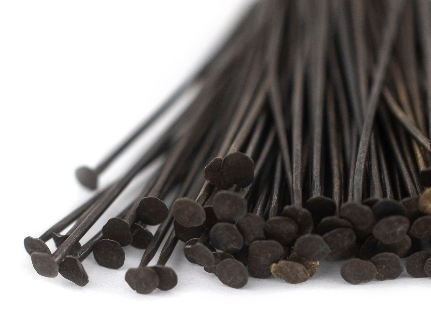 TheBeadChest Antiqued Brass 21 Gauge 1.5 Inch Head Pins (Approx 100 pieces)