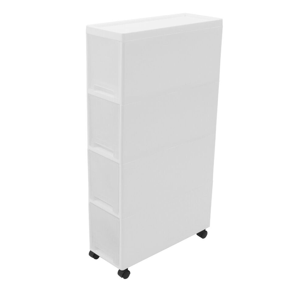 Mobile Storage Organizer Rolling Shelf 4 Drawer Storage Cart w/Wheels