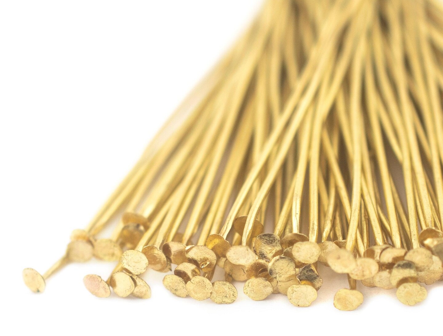 TheBeadChest Gold 21 Gauge 2 Inch Head Pins (Approx 100 pieces)