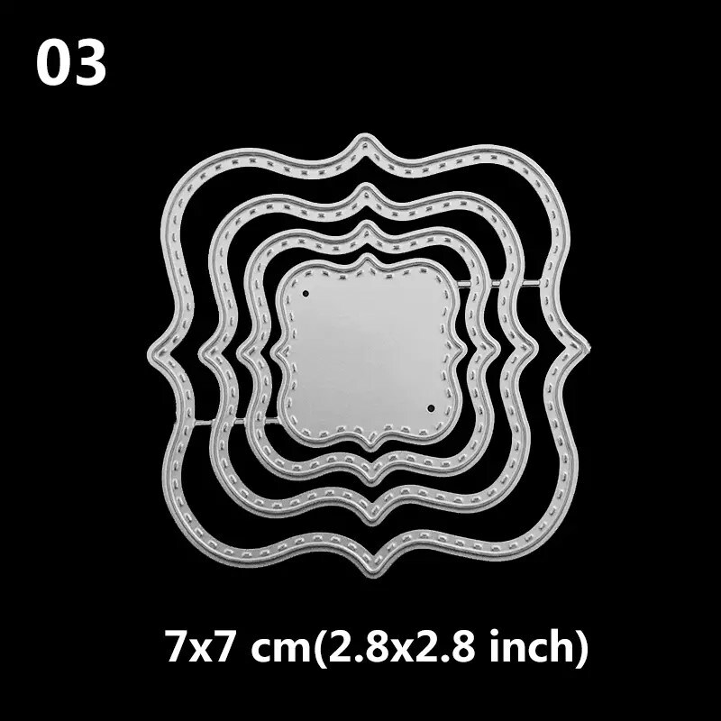 Metal Frame Nesting 4 Piece Dies Set