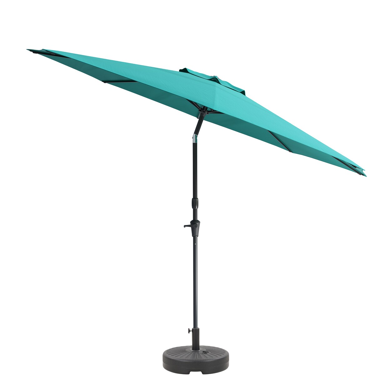Corliving 10Ft Uv And Wind Resistant Tilting Patio Umbrella And Base