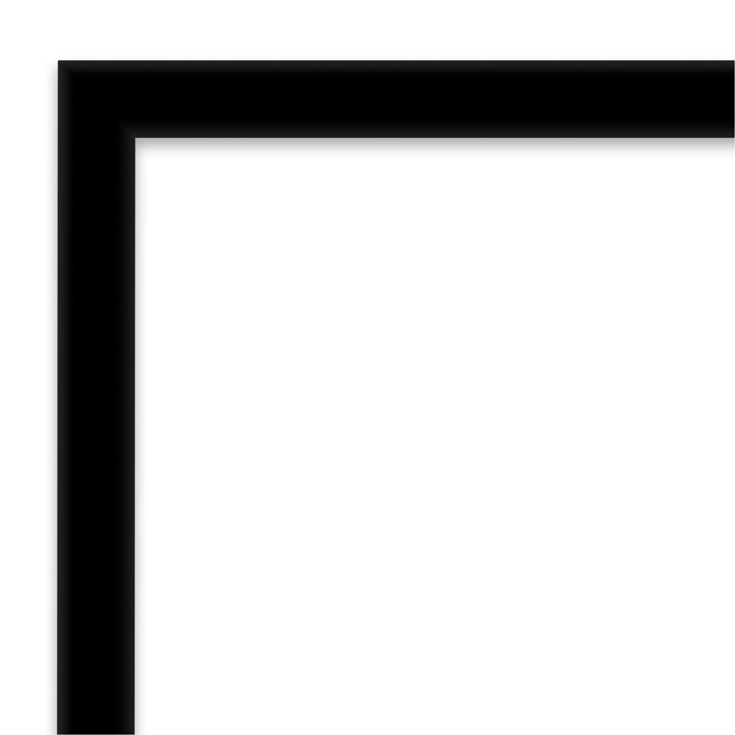 Jet Black Framed Corkboard, Natural Cork