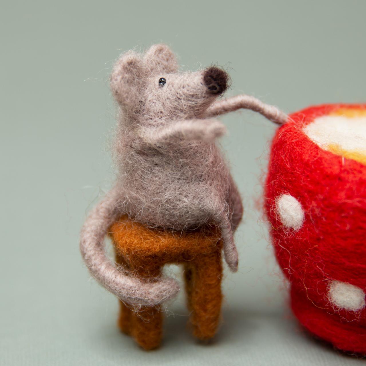 Felting kit Latte for two