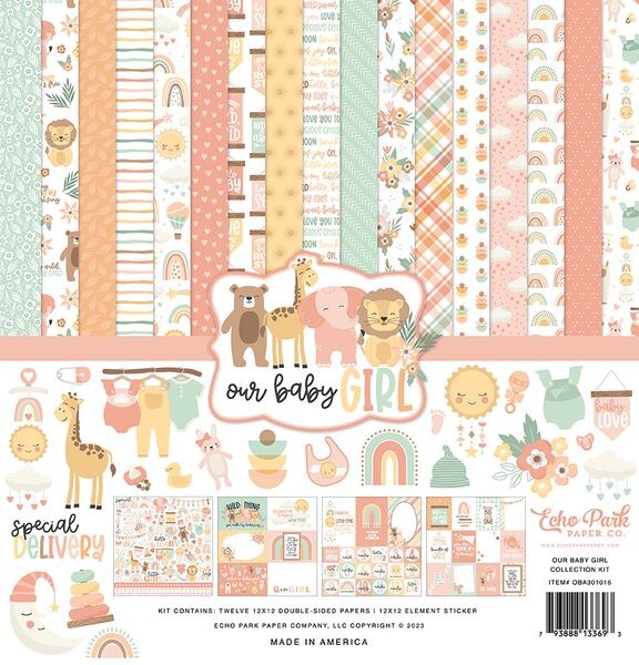 Echo Park Our Baby Girl Collection Kit