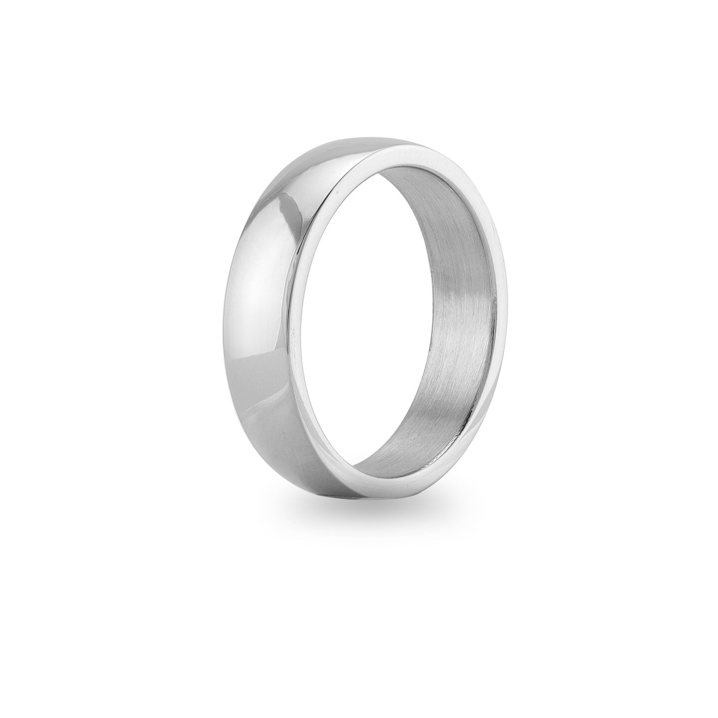 Polished Stainless Steel Blank Ring