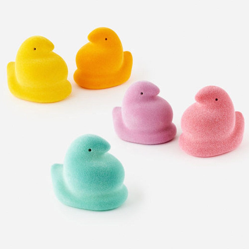 Flocked Peeps&#xAE; Large 12&#x22; Yellow