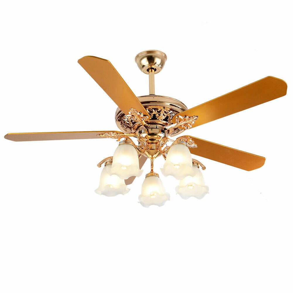 Kitcheniva 52&#x22; Modern Ceiling Fan Chandelier With Remote