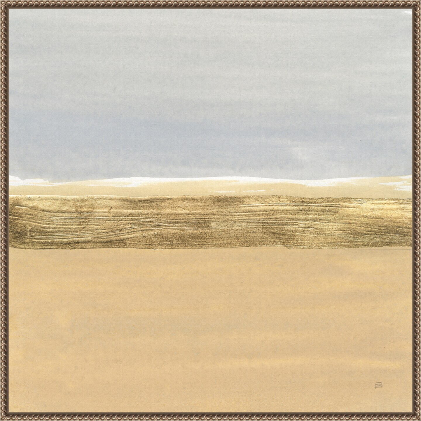 Gold Strips IV by Chris Paschke Framed Canvas Wall Art