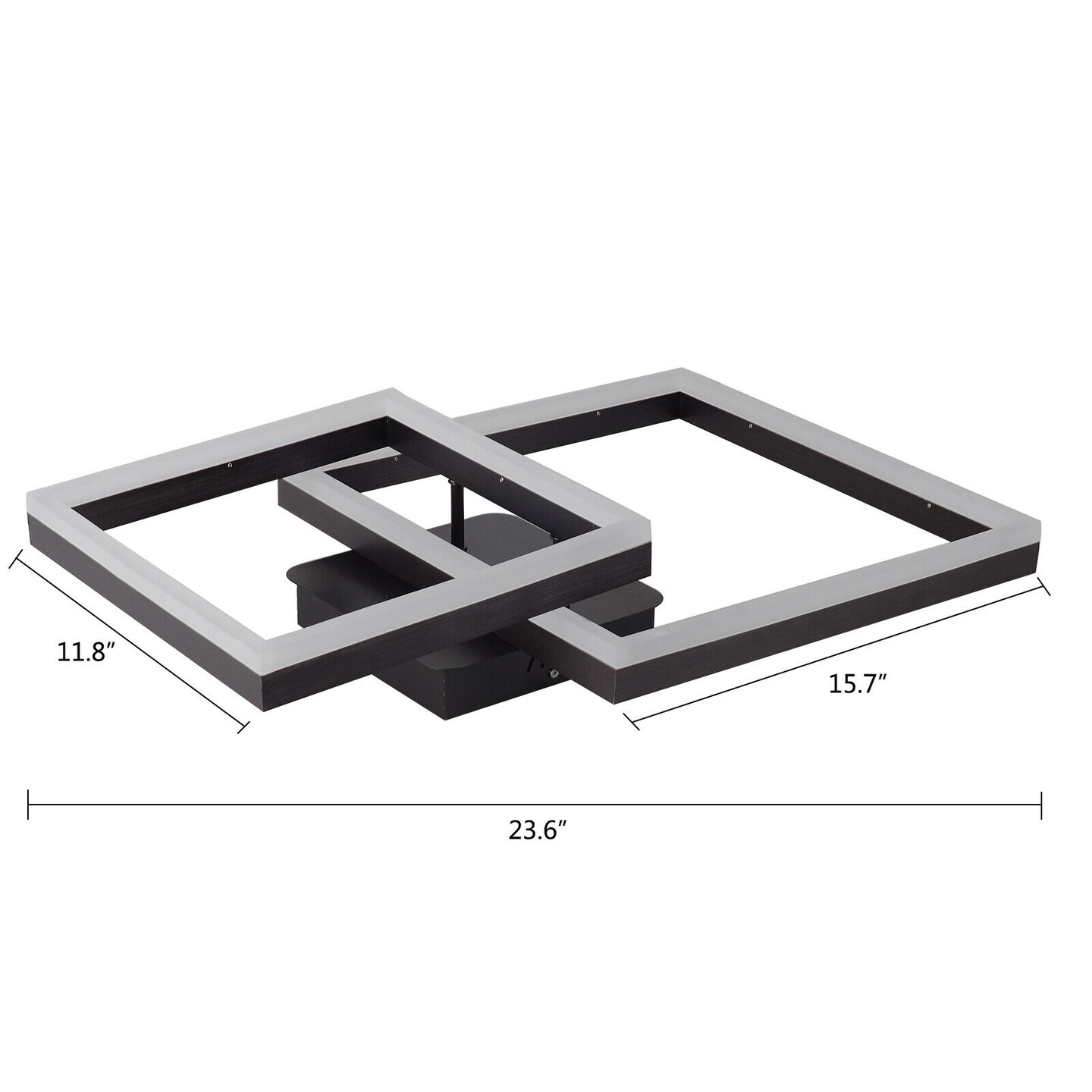 Kitcheniva Modern Dimmable Square Chandelier Flush Mount Pendent Lamp