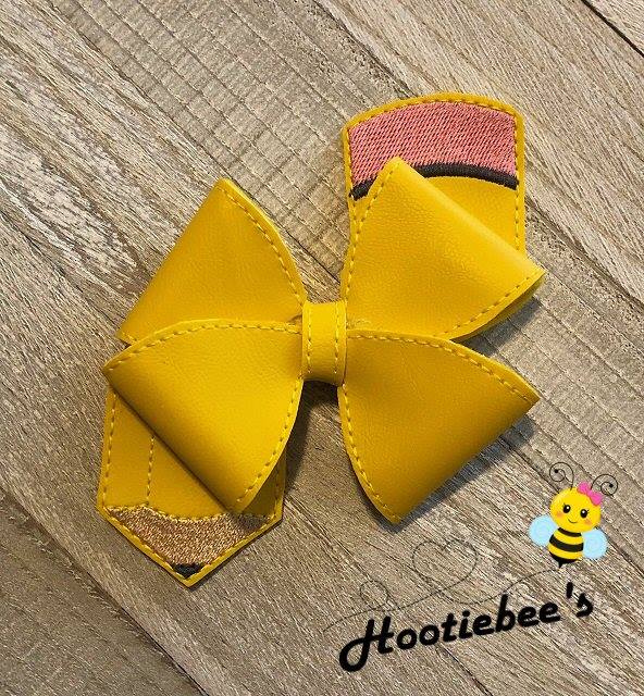 Pencil Vinyl Hair Bow