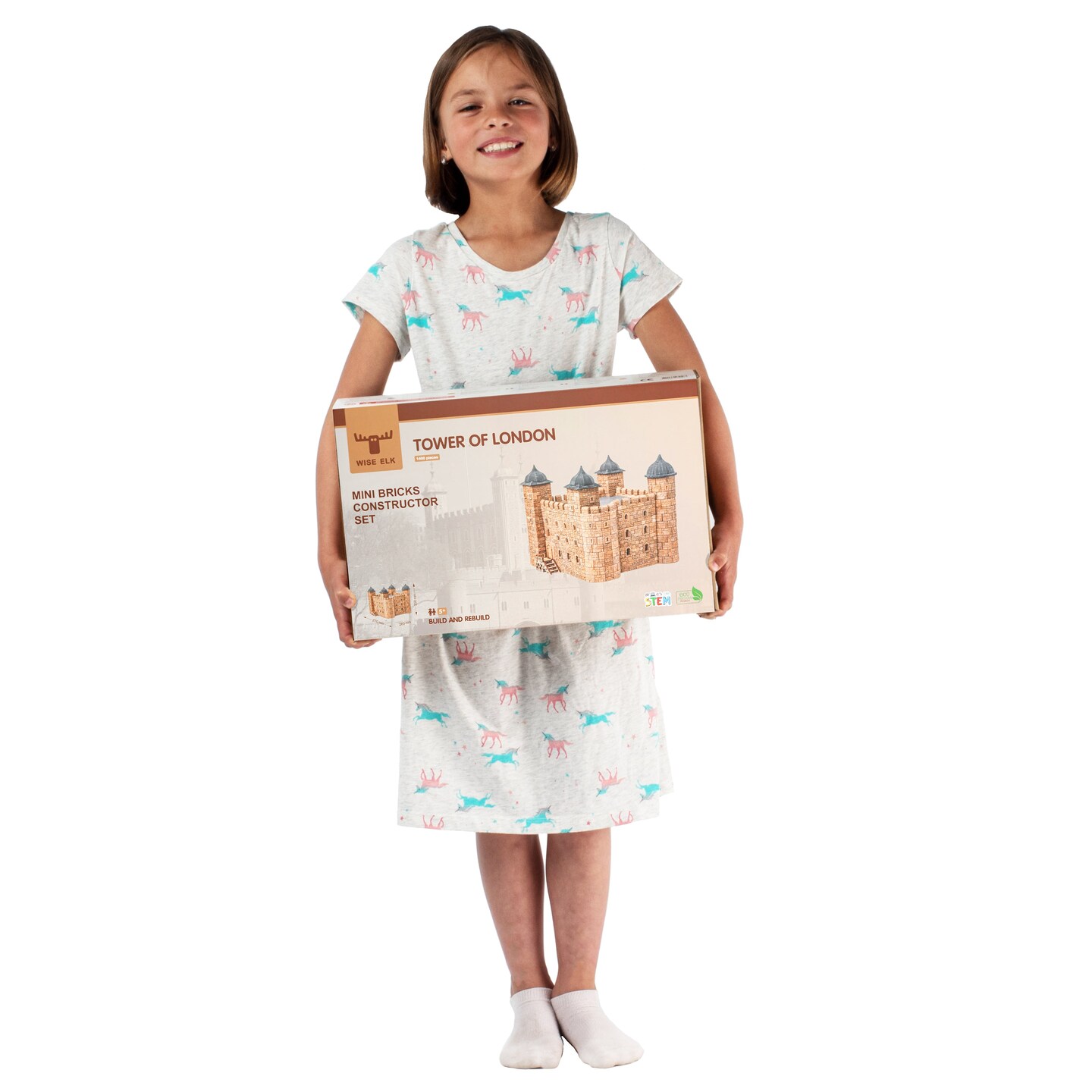Wise Elk Mini Bricks Construction Set - Tower of London, 2000 pcs