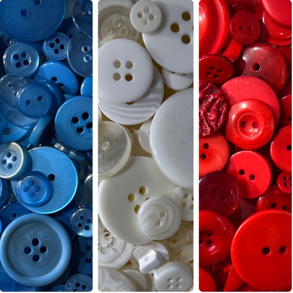 Buttons Galore and More 500-700 Pcs Mixed Color Assorted Sizes Round Resin Buttons for Crafts Sewing Scrapbooks