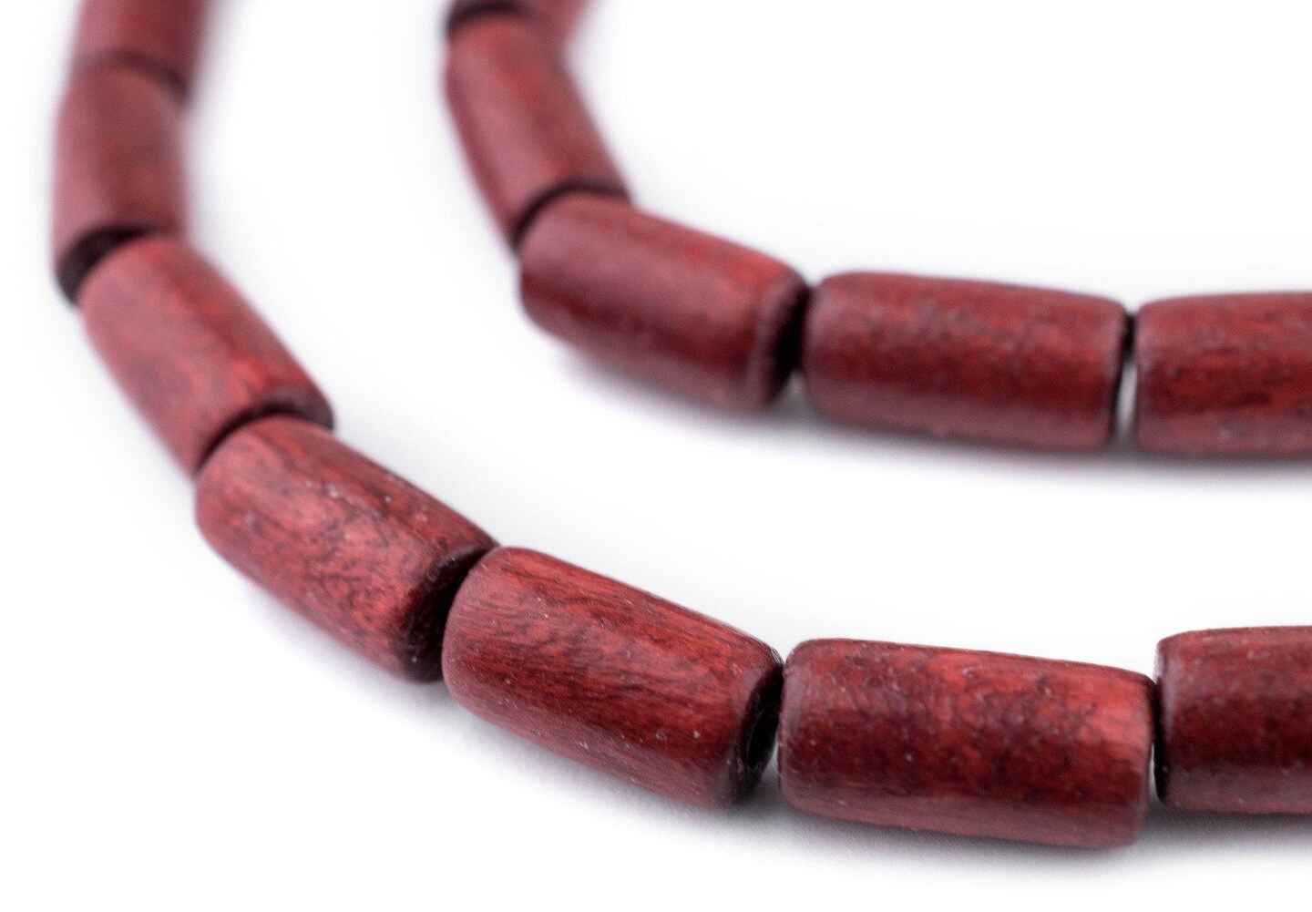 TheBeadChest Cherry Red Tube Natural Wood Beads (15x8mm): Organic  Eco-Friendly Wooden Bead Strand for DIY Jewelry, Crafts, Necklace and  Bracelet Making | Michaels