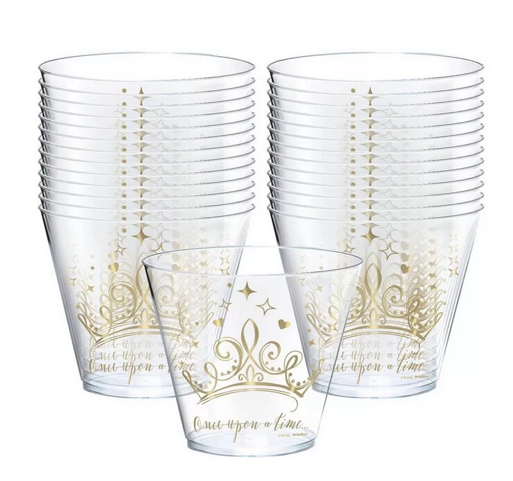 Disney Princess Hot-Stamped Plastic 9oz. Tumblers, 8ct