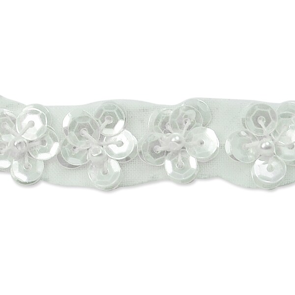 Sequin  Daisy Trim Pack of 36&#x22;