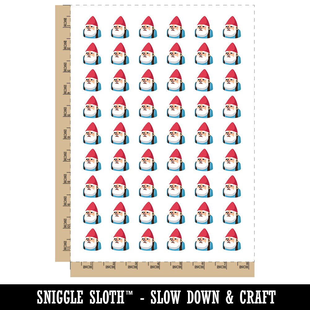Awkward Pocket Gnome Temporary Tattoo Water Resistant Fake Body Art Set Collection (1 Sheet)