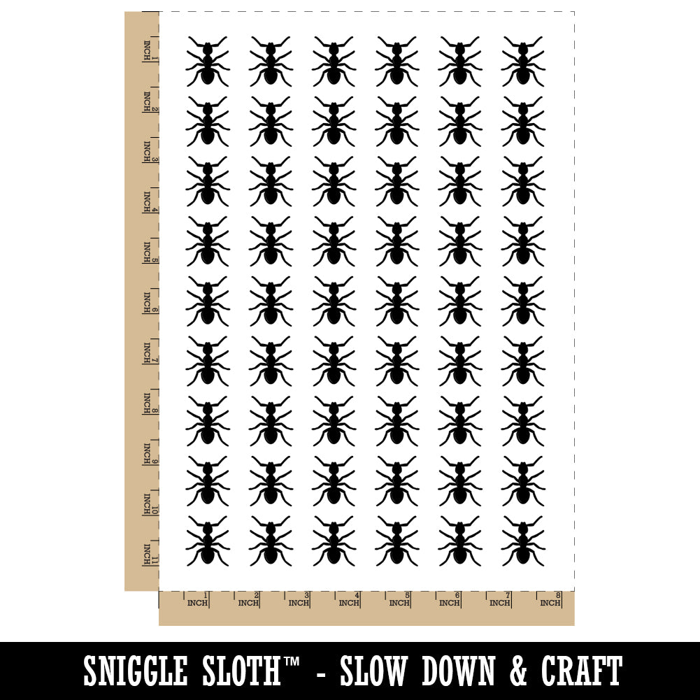 Ant Bug Temporary Tattoo Water Resistant Fake Body Art Set Collection (1 Sheet)