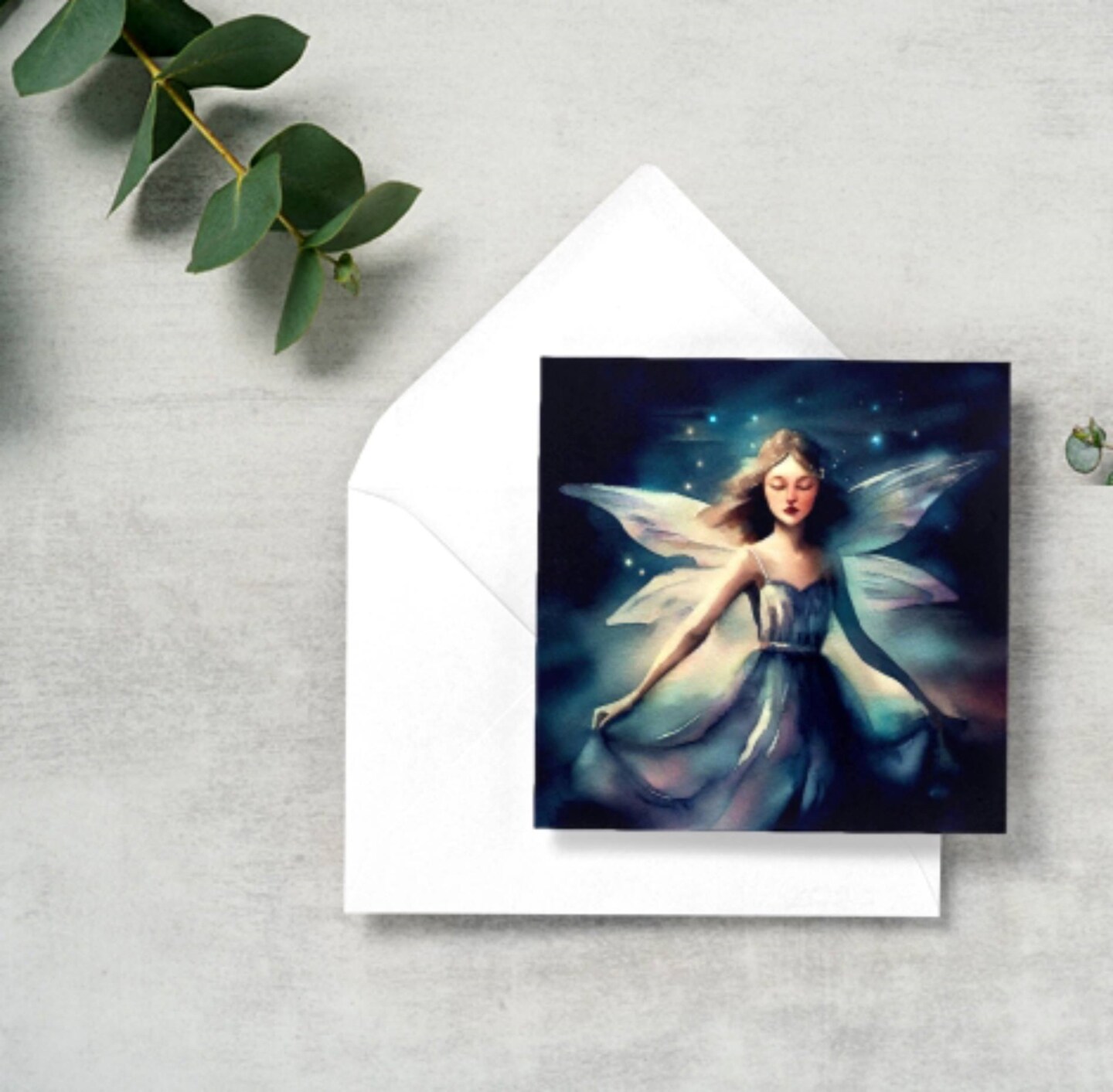 Matched Set of 4 Fairy Cards, Birthday Greeting Cards, Invitation Cards ...