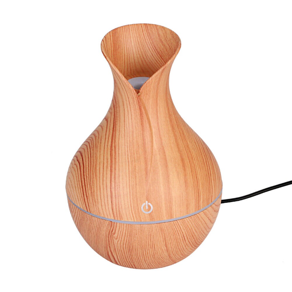 Kitcheniva Essential Oil Humidifier White Oak Grain Vase