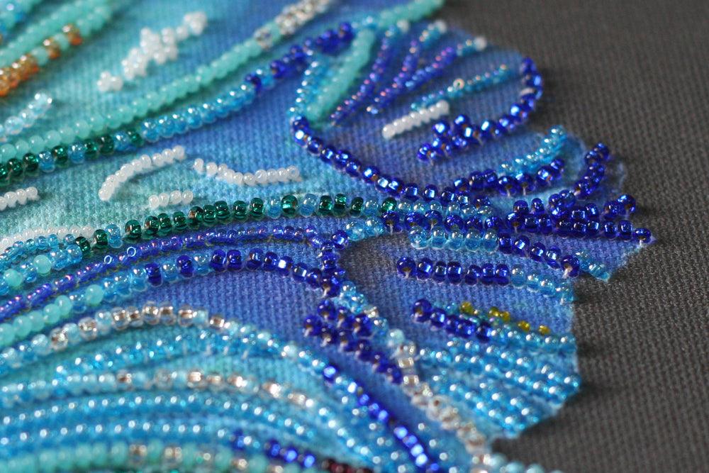 Bead Embroidery Kit - Blue gold