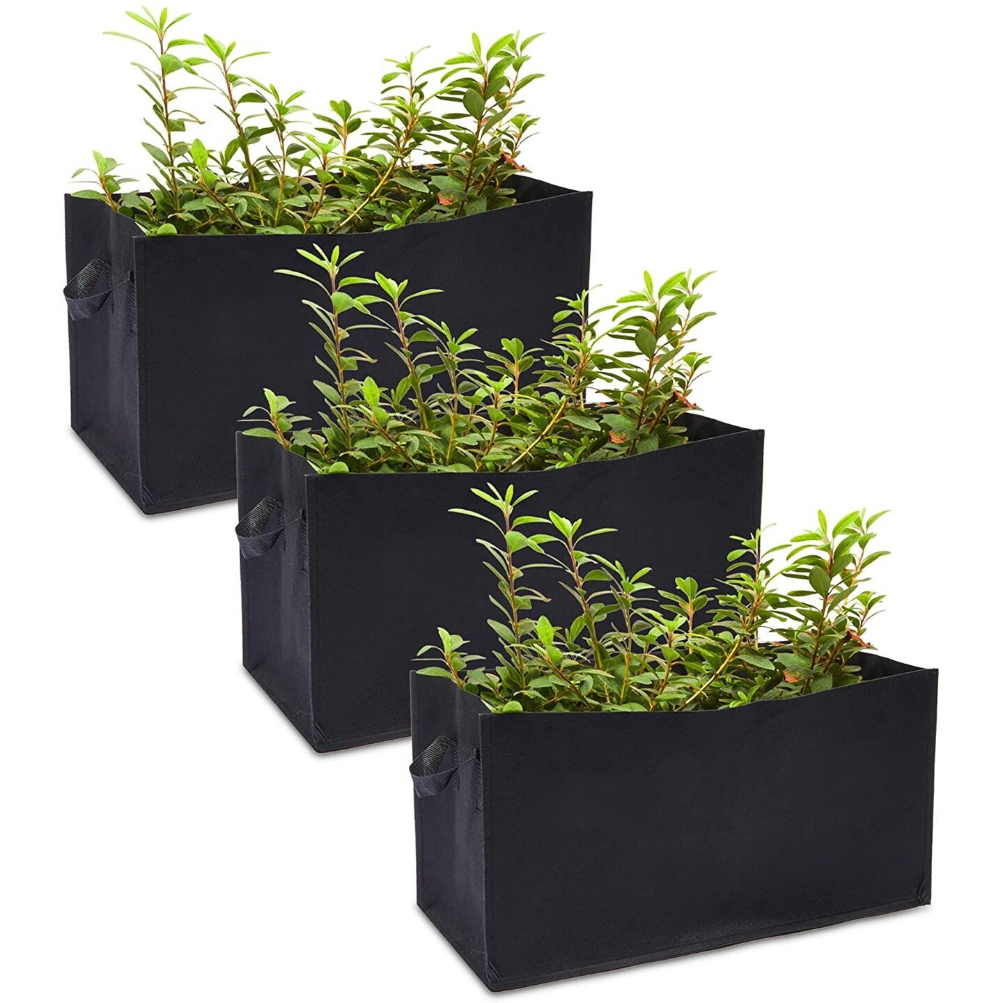 36x36x12 Inches (3x3x1 Ft) - 220 GSM HDPE Rectangular Grow Bag With  Supporting PVC Pipes