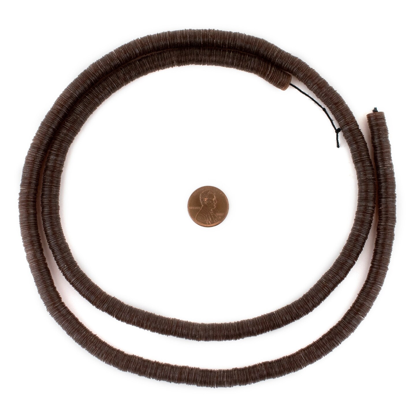 TheBeadChest Translucent Brown Vinyl Phono Record Beads (8mm)