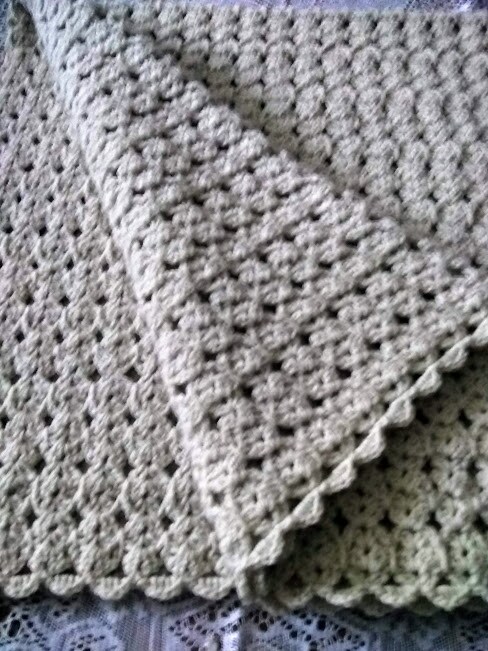 Handmade Crochet Blanket Elegant Lace Throw Housewarming Gift