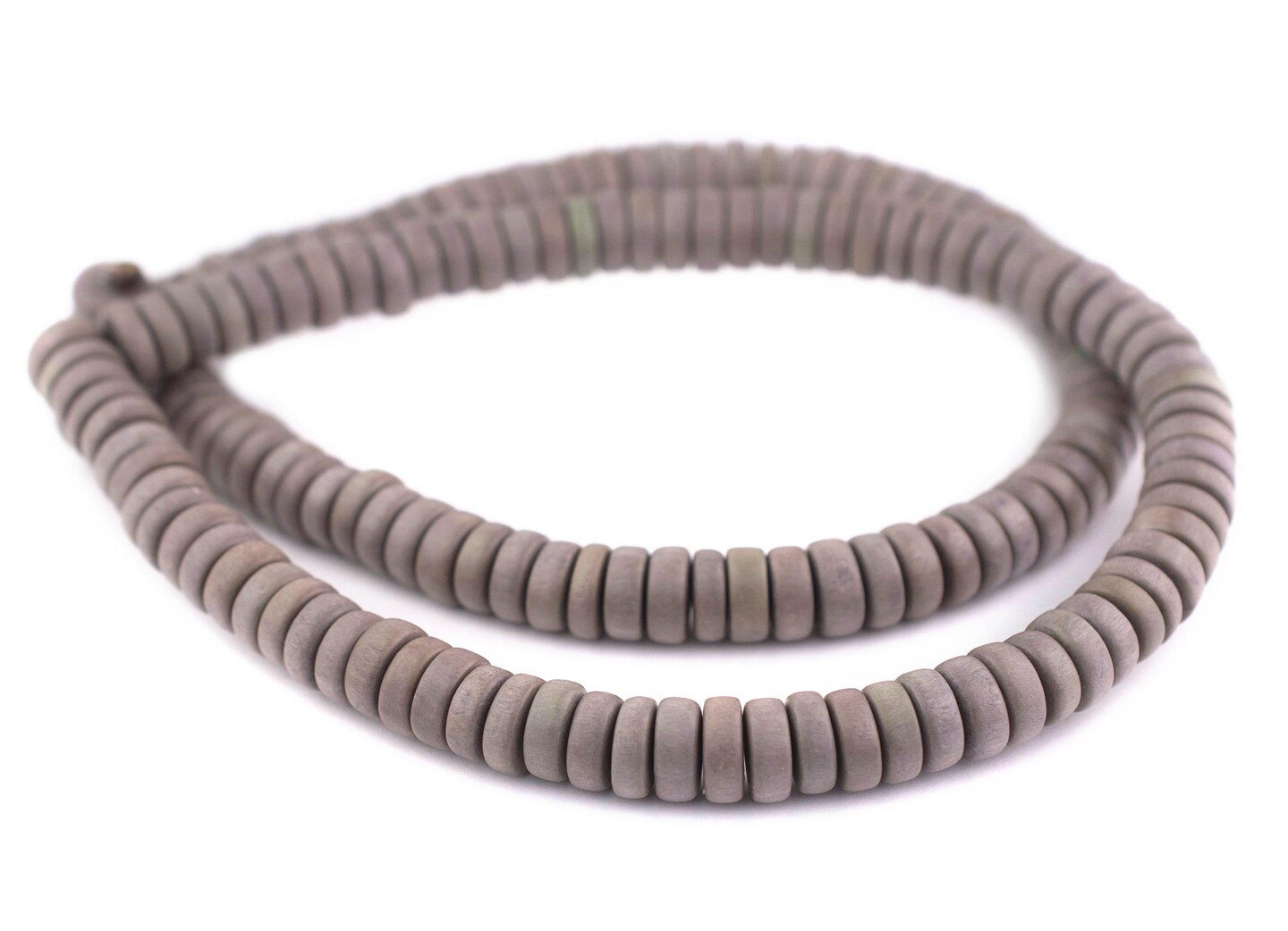 TheBeadChest Brown Disk Natural Wood Beads (5x12mm): Organic Eco-Friendly Wooden Bead Strand for DIY Jewelry, Crafts, Necklace and Bracelet Making