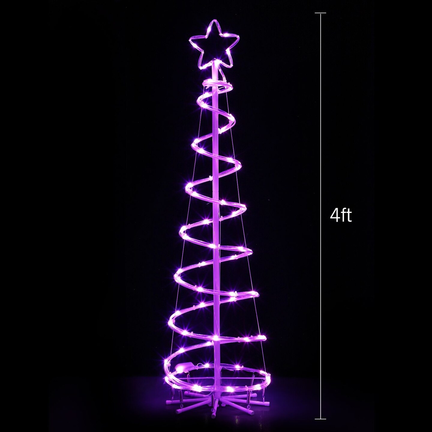 16 Modes Spiral Lighted Christmas Tree Outdoor Yard Decorations