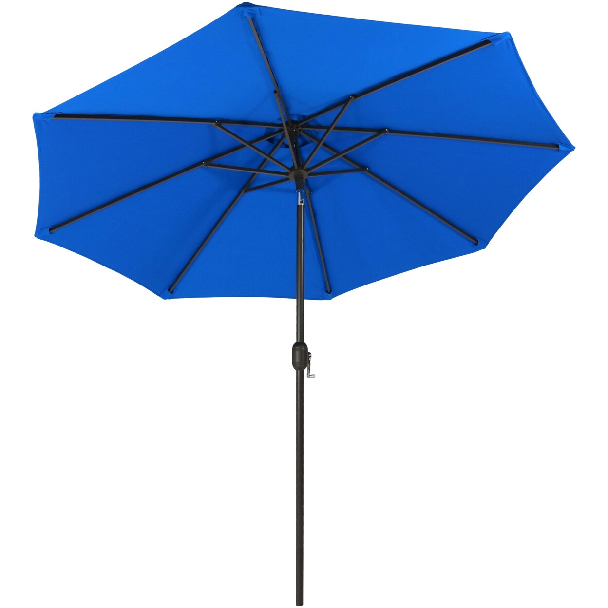 Sunnydaze 9 Ft Sunbrella Patio Umbrella With Tilt And Crank - Pacific Blue