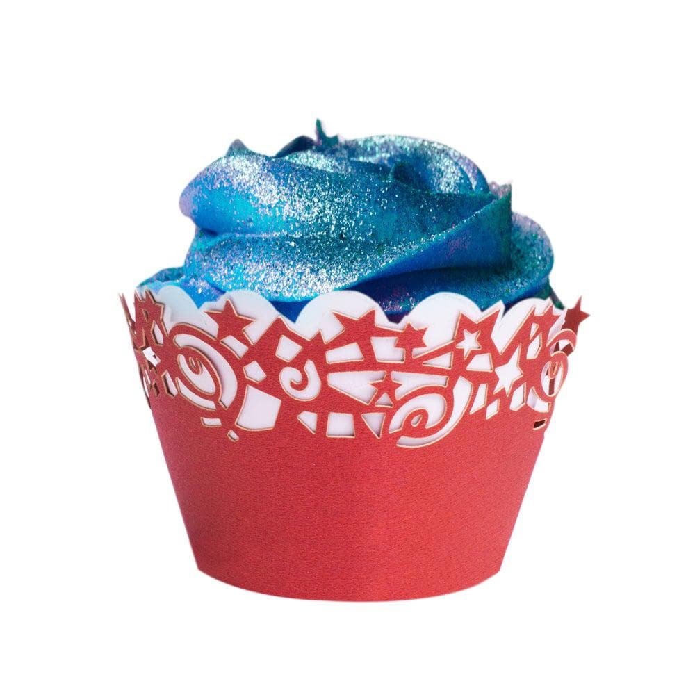 Red Star Cut Cupcake Wrappers & Liners 25 PC Set Michaels