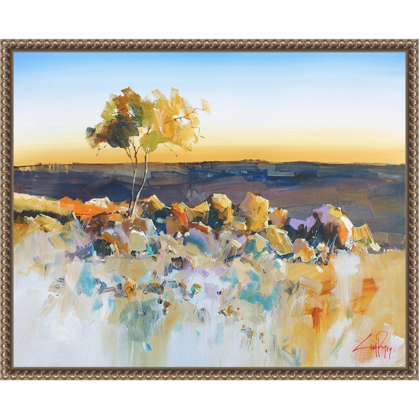 Silverton View by Craig Trewin Penny Framed Canvas Wall Art