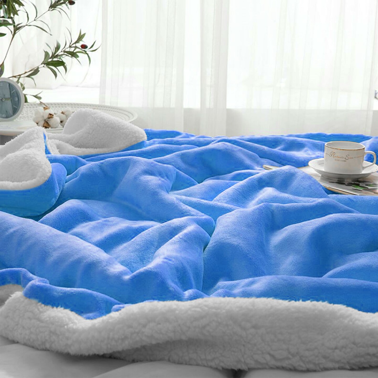 Soft Flannel Throw Blanket Fuzzy Soft Plush Blanket for Sofa