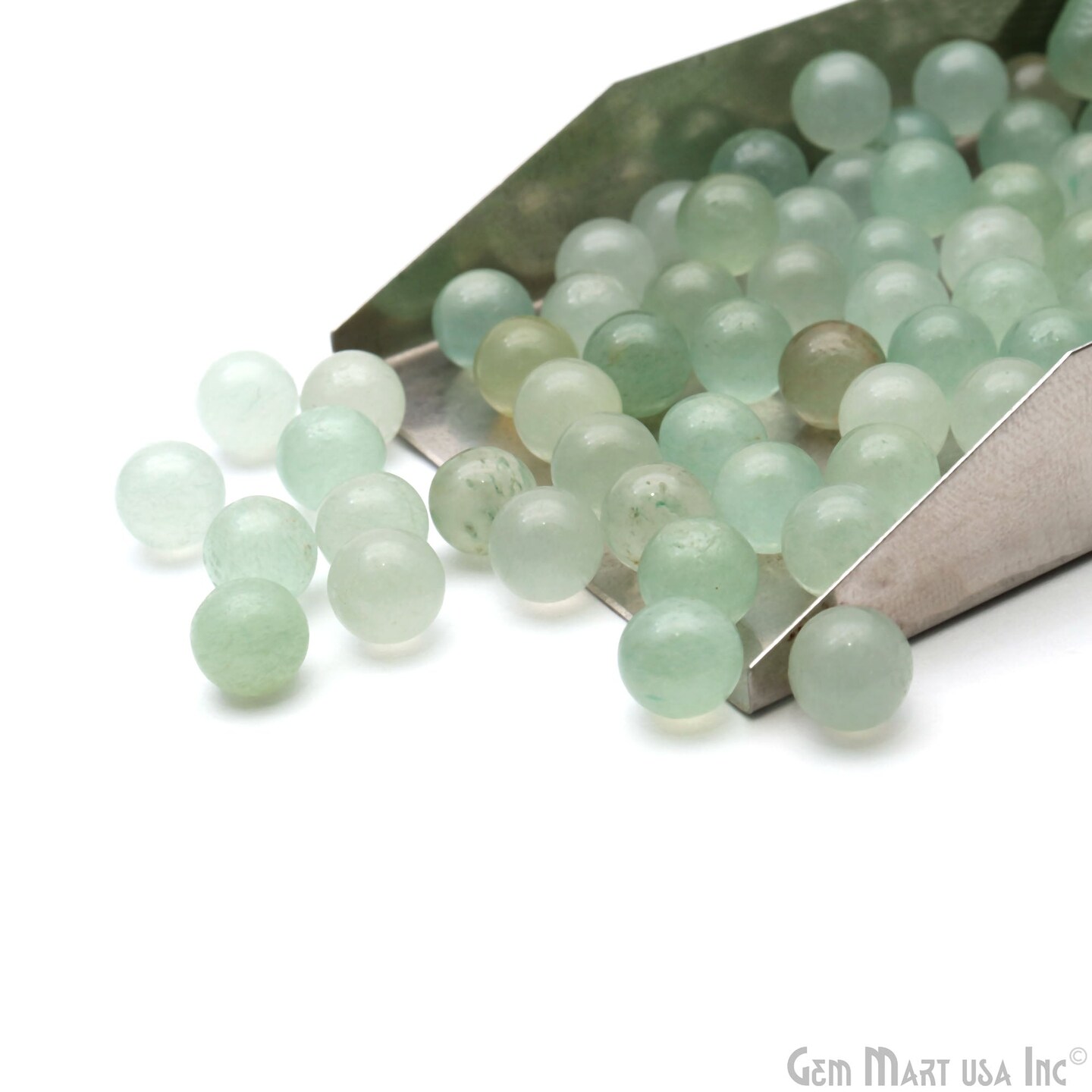 Gemstone Undrilled Round Beads, 7mm Natural Gem Beads, DIY Bracelet Jewelry, 10 pc Lot, GemMartUSA (60106)