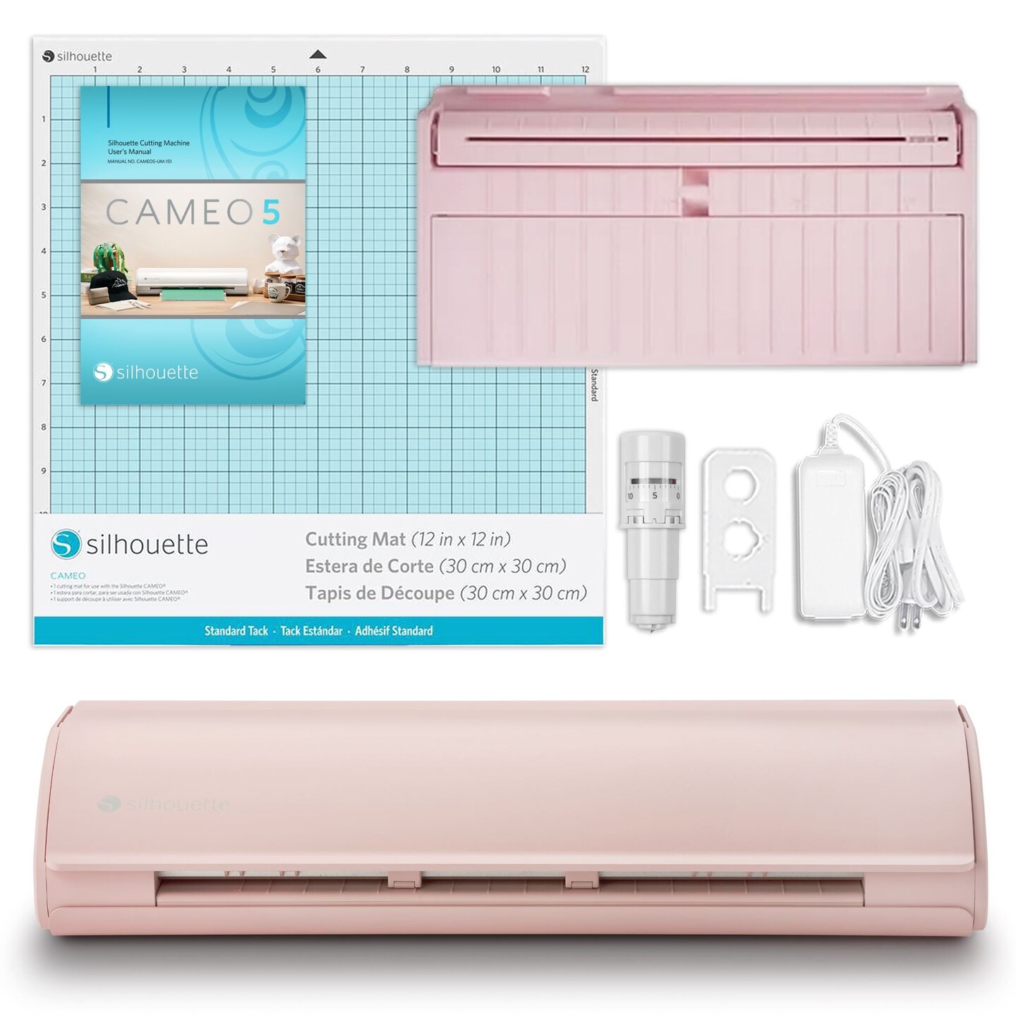 Silhouette Pink Cameo 5 - 12&#x22; Vinyl Cutter with Roll Feeder