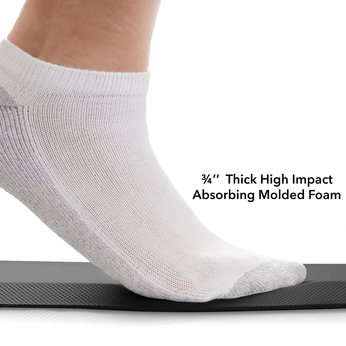 Made Medical 73" x 24" Bedside Non-Slip Fall Mat for Elderly - Fall Prevention Anti-Skid Pad with Beveled Edge Anti-Fatigue Floor Mat, Black