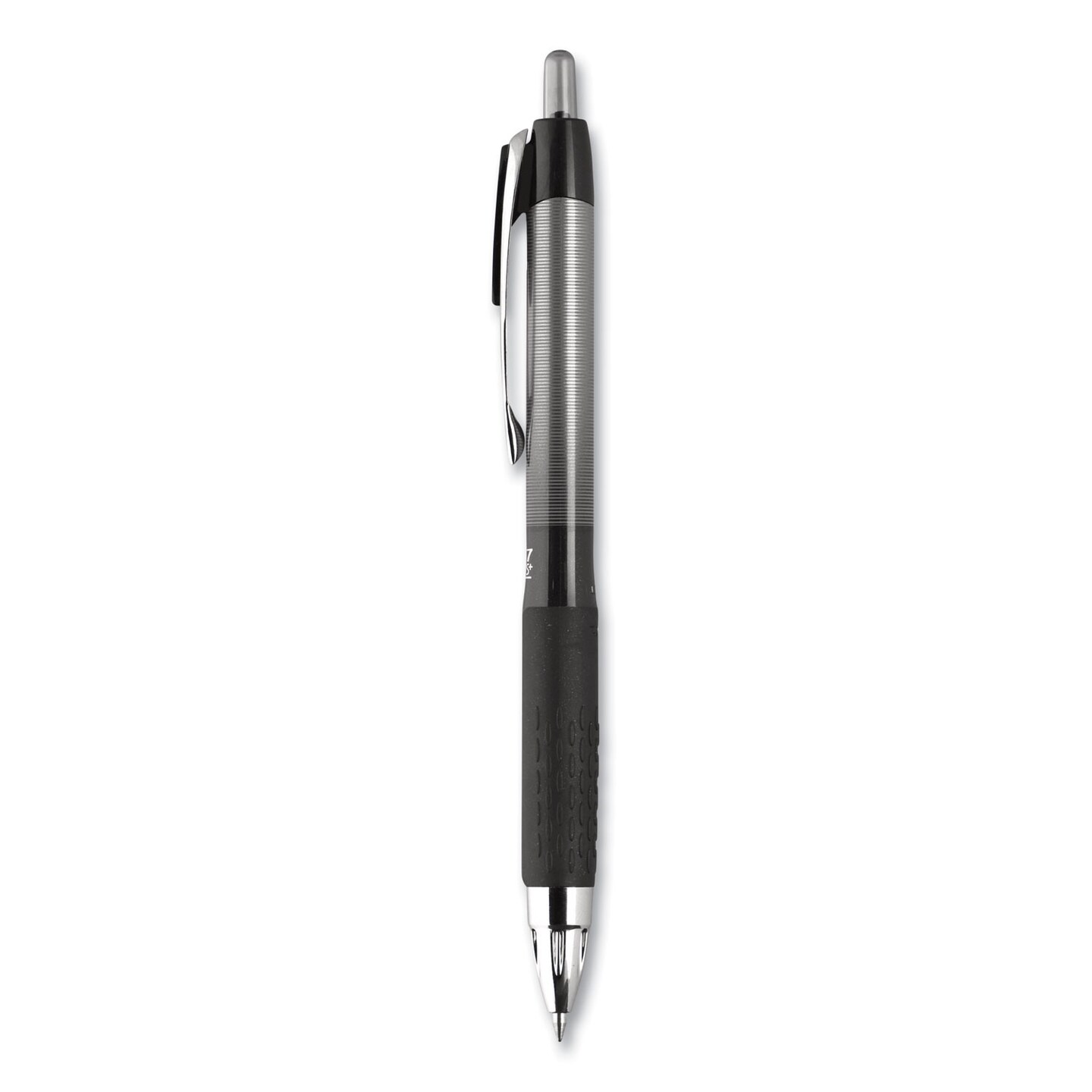 207 Plus+ Gel Pen, Retractable, Medium 0.7 mm, Black Ink, Black Barrel, 36/Pack