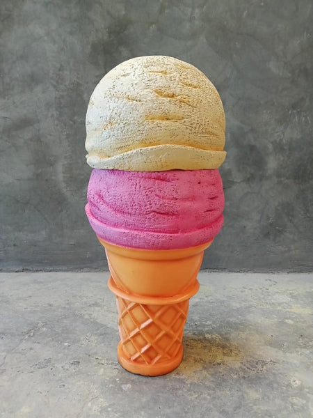 Two Scoop Ice Cream Over Sized Statue