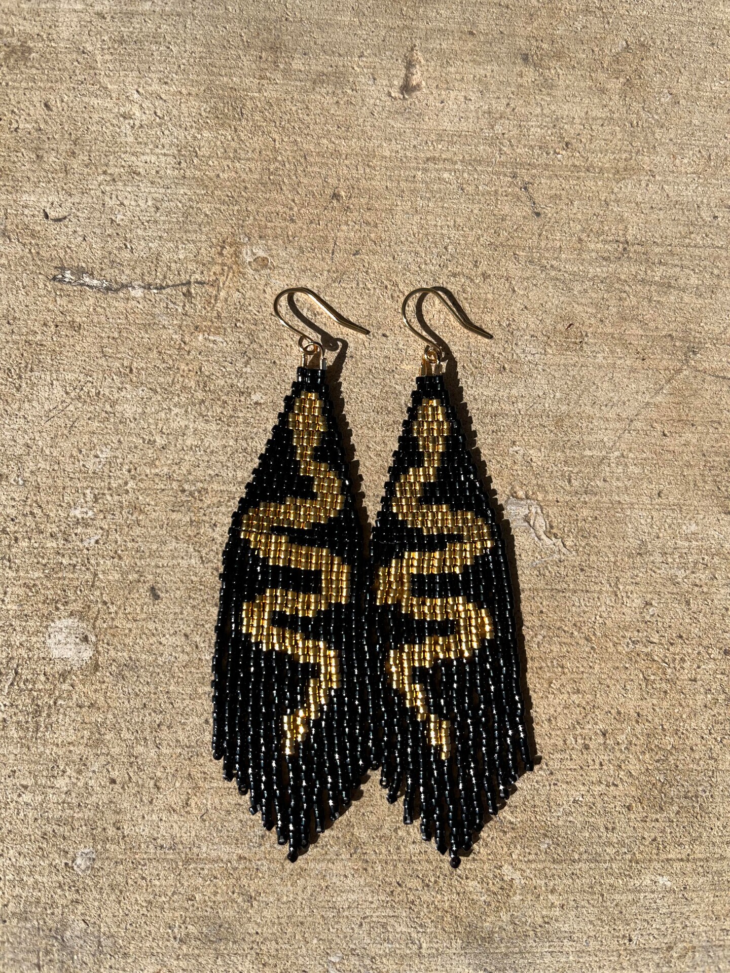 Serpent ⋙⋘ outlets Fringe Beaded Earrings