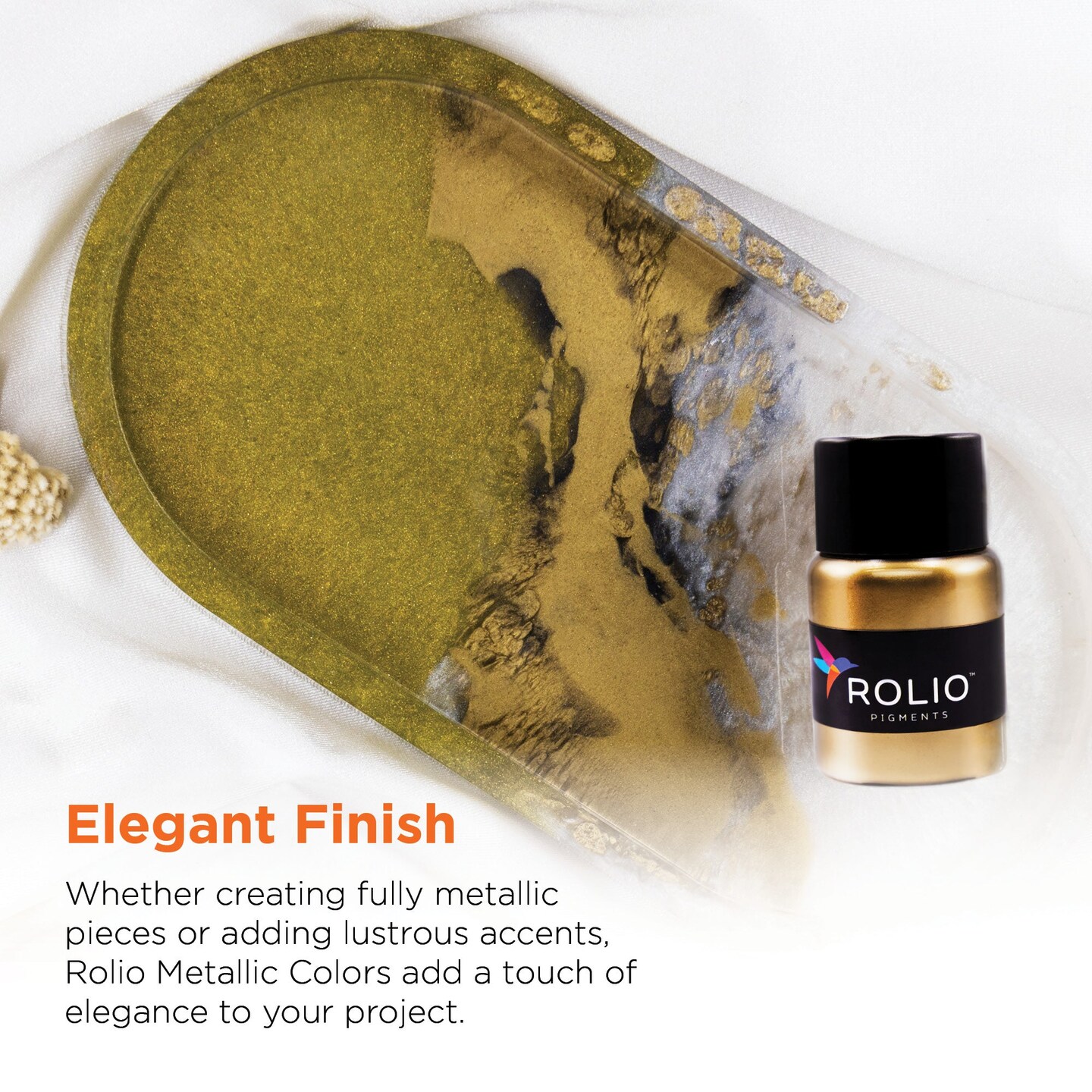 Rolio - Metallic Powder Pigment - 7 Jars / 20 ml