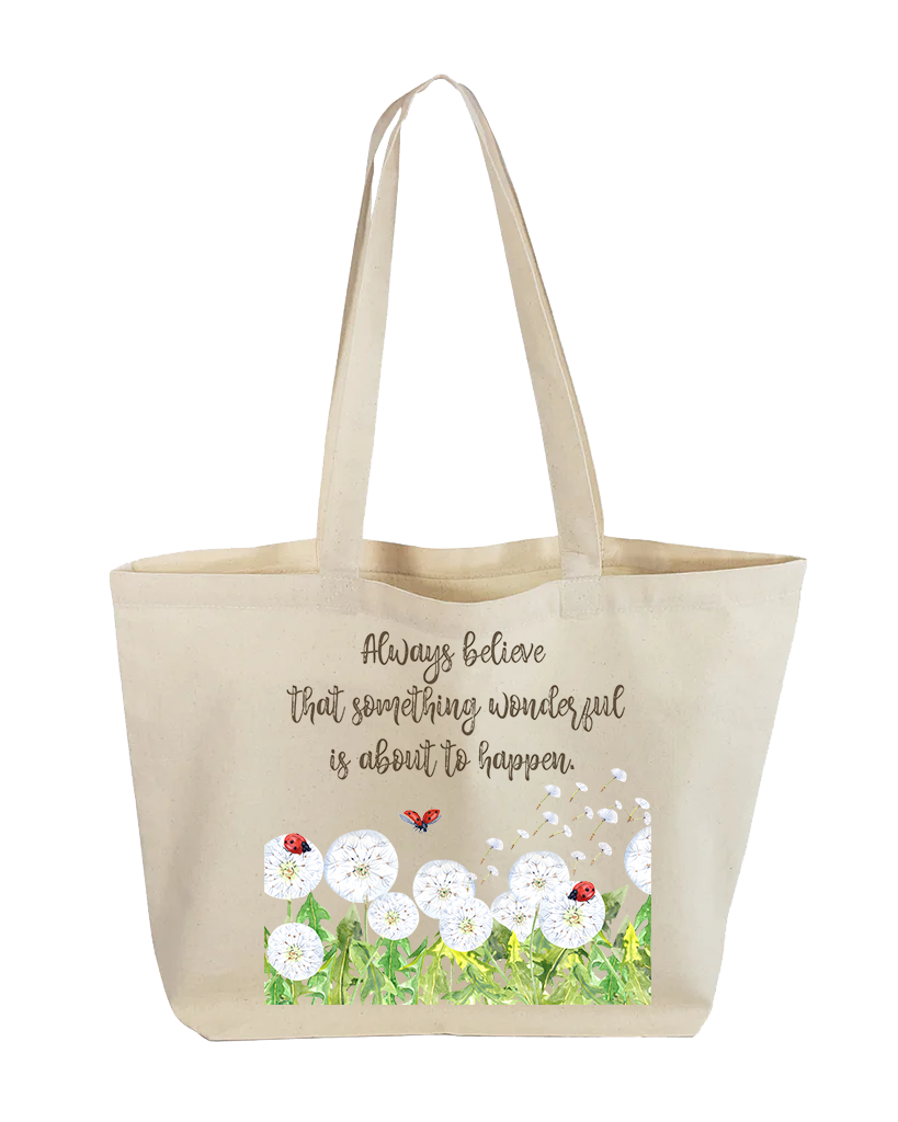 Flora and Fauna Canvas Tote Bags