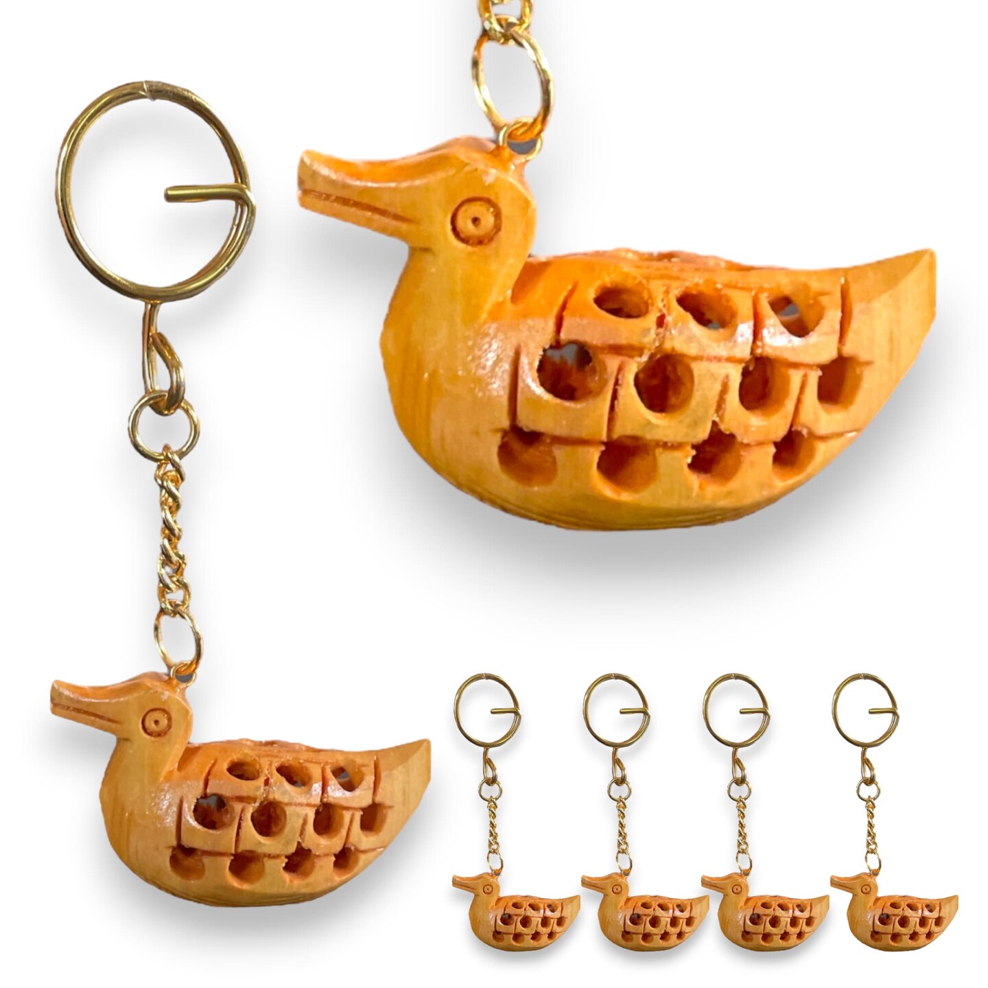 Aqua Handmade Keychain, Wooden Keychain, Pooja Return Gift, Keychains &#x26; Lanyards, Indian Favor, Housewarming