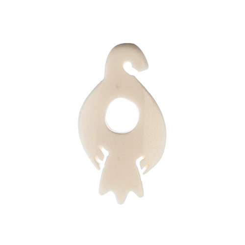John Bead White Natural Bone Eagle Pendants, 3pcs