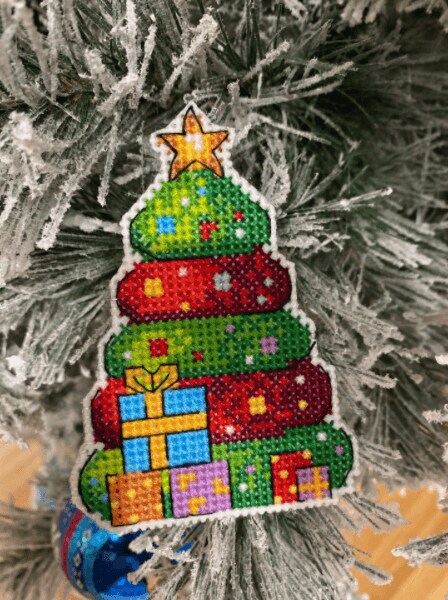 Winter. Christmas Magnets SR-581  Plastic Canvas Counted Cross Stitch Kit