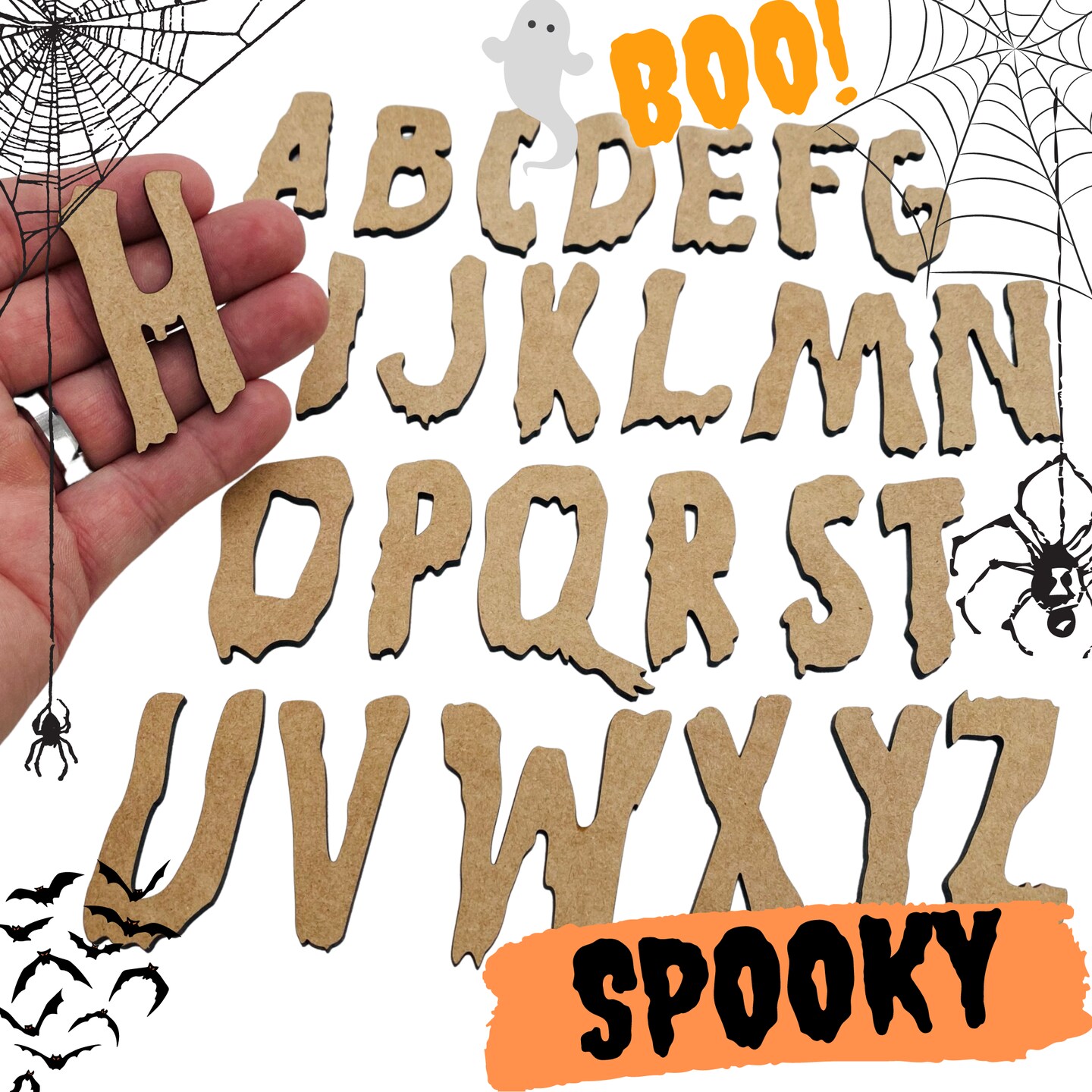 Small Spooky Font | Halloween Letters | Cute Letters | Wood Crafts ...