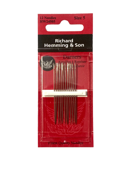 Hand Sewing Needles -- Darners --- Size 5 --- by Richard Hemming &#x26; Son&#xAE;