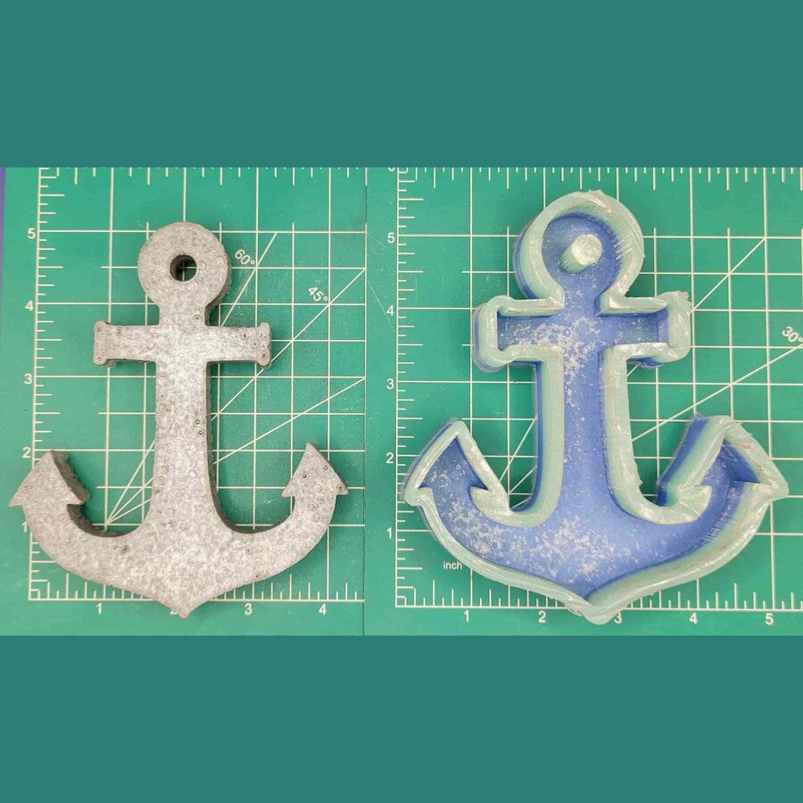 Anchor silicone freshie mold